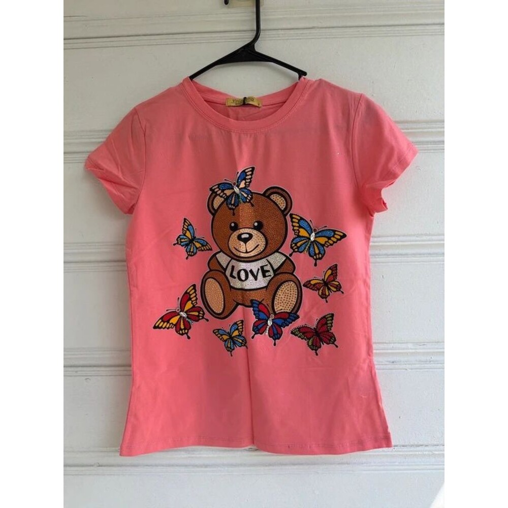 Vinizbena Women’s Embellished Graphic Top – Size Small
